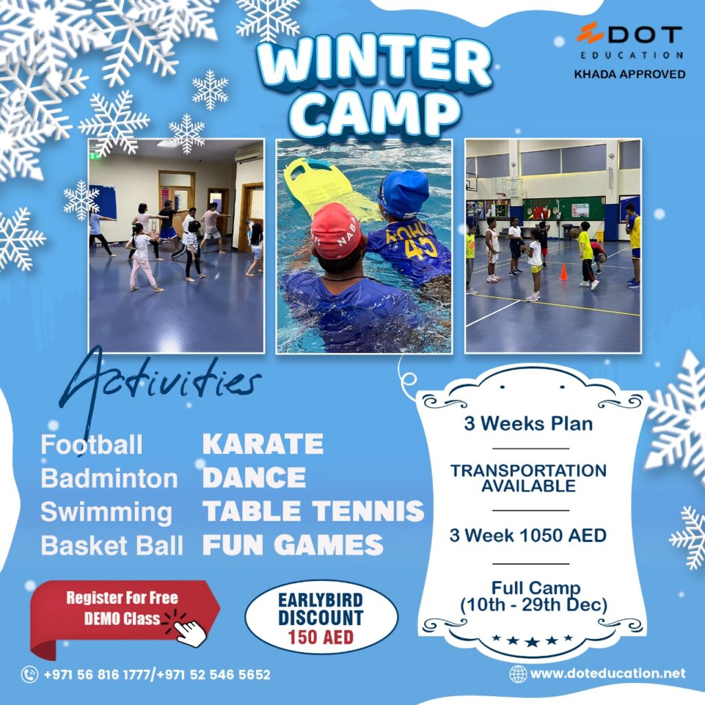 Winter Camp in Dubai | Winter Camp Activities Football , Swimming , Dance