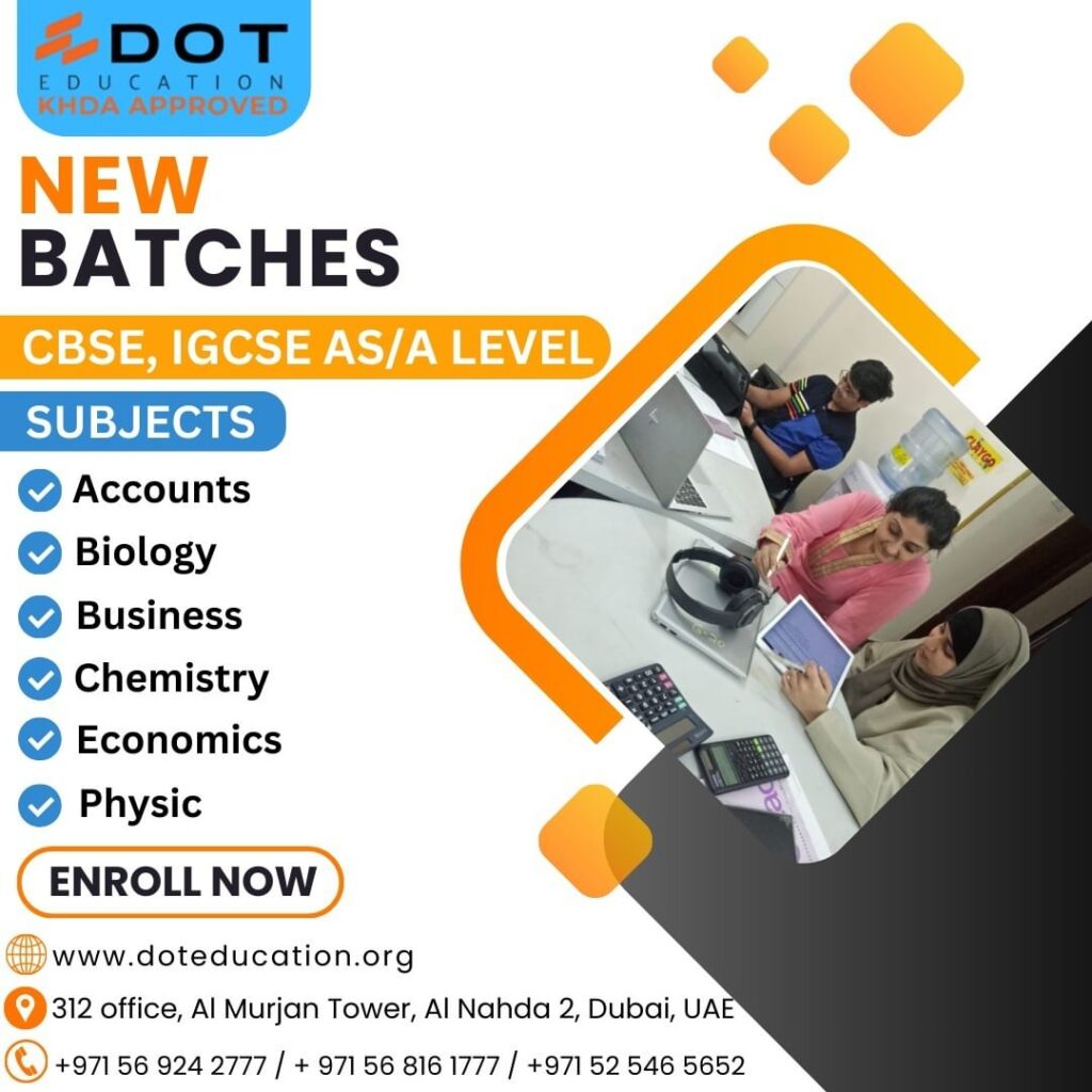 NEW BATCHES for CBSE, IGCSE, AS/A LEVEL Classes